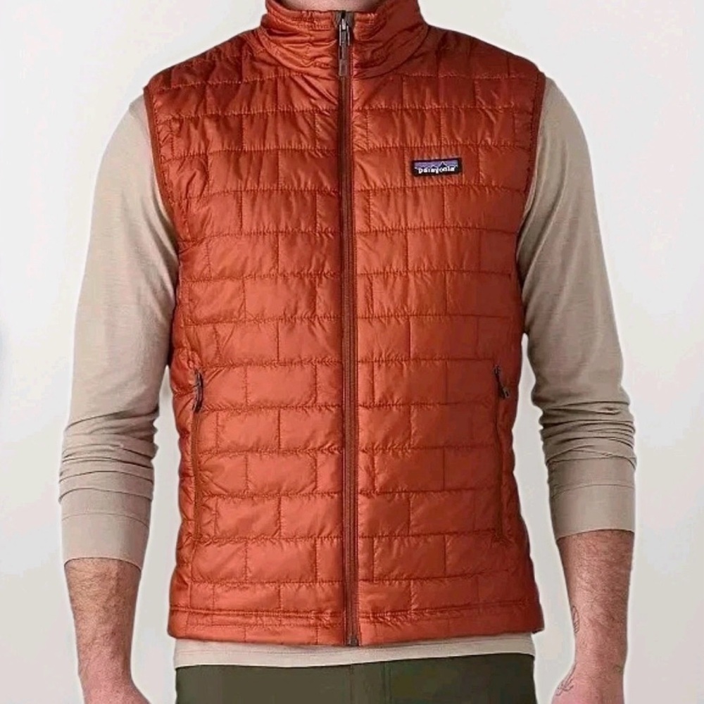Patagonia Men's Quilted Nano Puff Vest Metric Orange